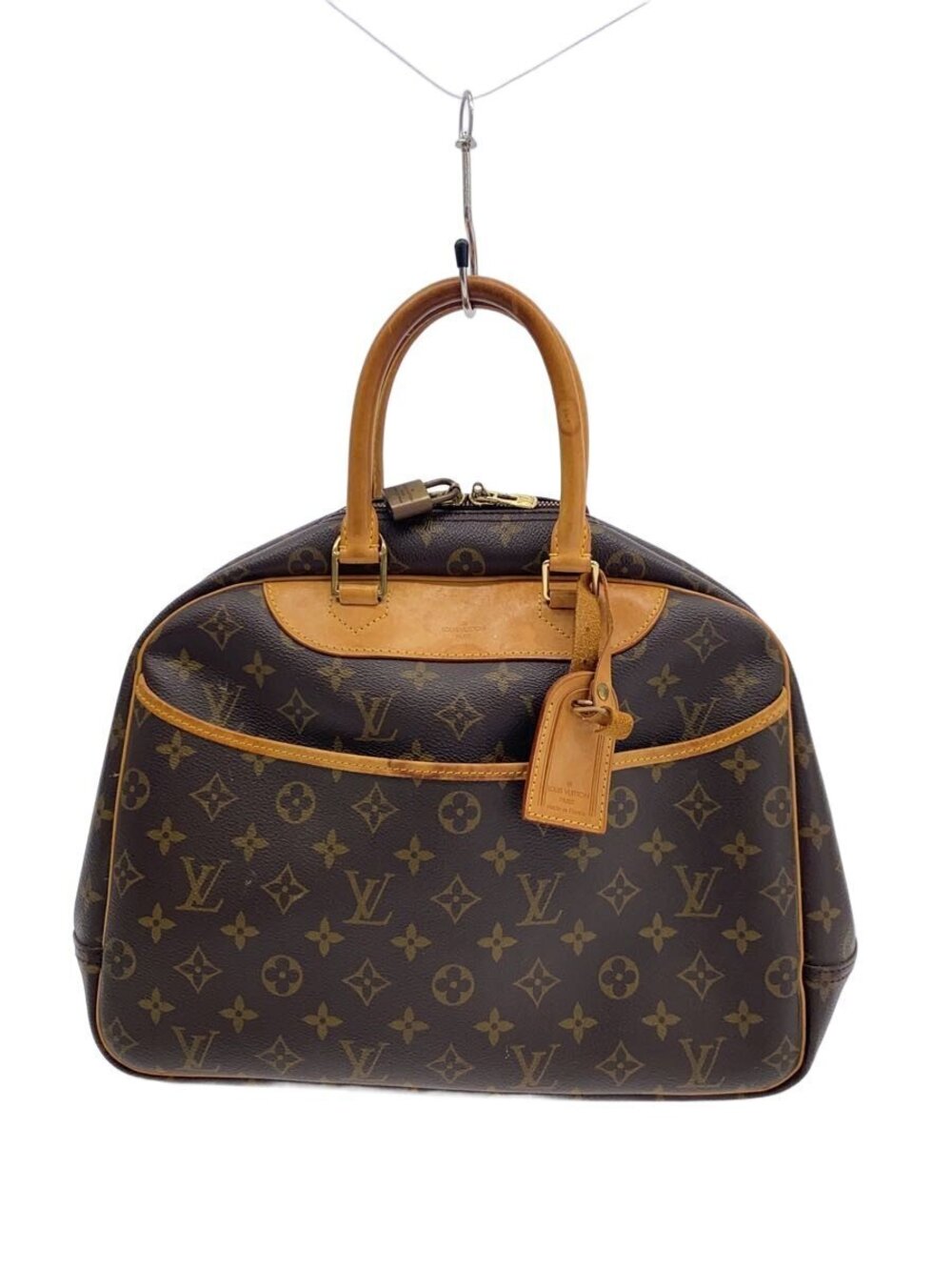 LOUIS VUITTON Bowling Vanity Monogram Tote Bag Brown